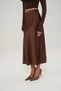 Daffodil Brown Satin Skirt - 6