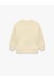 Printed Şardonlu Crew Neck Long Sleeve Sweatshirt - 4