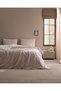 Philibert Single 100% Cotton Ranforce Printed Elastic Duvet Cover Set - Powder