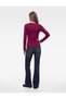 Modal Fabric Slim Fit Crew Neck Long Sleeve T-Shirt - 4