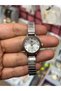 Women's Silver Color Metal Cord Stone Gray Dial Wristwatch - 3