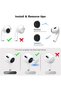 [4 أزواج] أطراف أذن بديلة متوافقة مع Airpods Pro الجيل الثاني/الأول مع مجموعة منظف، سيليكون - 8