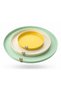 Set of 3 Round Metal Trays, Colorful Presentation and Serving Tray Set with Leather Handles (43 cm / 33 cm / 23 cm) - 4