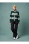 61007 Wool Blend Stand Collar Cardigan