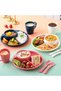 2 Pack Unbreakable Divided Plates, Multi Compartment Portion Control Dinnerware, Lightweight Reusabl - 4