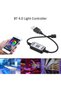 وحدة تحكم BT 4.0 RGBW لشرائط الإضاءة LED تعمل مع الهواتف الذكية بنظامي Android/iOS مع تطبيق مجاني، تيار مستمر 5-24 فولت - 2