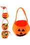 Halloween Decoration Pumpkin Trick or Treat Bag, Felt Candy Bucket, Kids Handheld Candy Pouch, 2 Styles for Halloween Party - 5