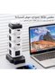 شريط طاقة متعدد المنافذ مع 16 منفذ و3 منافذ USB (1 منفذ USB-C)، مقبس تمديد مع مفتاح تشغيل، شاحن لاسلكي - 3