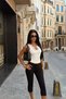 Beyaz Dantel Detay Basic Crop Top - 3