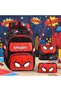 Leather Printed Patterned Primary School Backpack, Thermal Lunch Bag and Pen Holder
