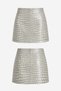 Crocodile Water Green Genuine Leather Mini Skirt - 5
