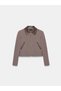 60830 Leather Detailed Crop Jacket - 6