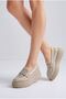 Vollex Imported Stone-Studded Stylish Women's Wedge Heel Shoes