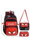 Leather Printed Patterned Primary School Backpack, Thermal Lunch Bag and Pen Holder - 3