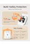 3 Way Plug Extension Socket with 2 Fast Charge USB - 6
