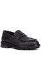 - Genuine Leather Black Color Casual Men's Shoes 500-7068 - 2