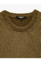 Long Sleeve Crew Neck Knit Sweater - 3