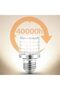 4Pack 900Lumen E26/E27 LED Bulb with Warm Light, 10W - 8