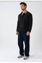 Black Velvet Collar Pocket Jacket - 4