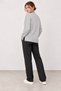Women's V-Neck Soft Textured Side Slit Knitwear Sweater My4535 - 4