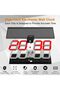 Digital LED Wall Clock, Oversize Wall Clock with 6” Numbers, Remote Control Count up/Countdo - 6