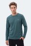 Ozzie I Men's Long Sleeve Dark Green T-Shirt - 6