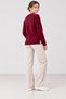 Women's V-Neck Soft Textured Side Slit Knitwear Sweater My4535 - 4