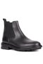 - Black Genuine Leather Men's Chelsea Boots 500-9004 - 2