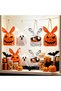 50PCS Halloween Treat Bags: Cute Rabbit Ear Small Halloween Cookies Plastic Gift Bags for Party Decoration Supplies - 4