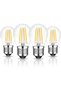 G45 E27 Dimmable Bulb 60W Equivalent, Soft Warm White 2700K, 4Pack