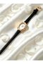 Ferrucci̇-(Black Color) Leather Cord Minimal Case Women Wrist Watch - 3