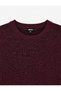 Regular Fit Crew Neck Short Sleeve Glittery Knit Sweater - 3
