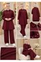 Shirt with Collar, Zipper, Sleeves, Button Detail, Oysho Fabric, Women's Tunic Suit