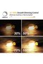 مصباح LED قابل للتعتيم E27 بقوة 6 واط، يعمل بجهد 220-240 فولت، 2700 كلفن، أبيض ناعم، عبوة من 4 قطع - 2