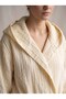 Bathrobe 100% Cotton Women's Bathrobe Premium Men's Bathrobe Dressing Gown Dowry Bathrobe - 8