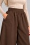 Scuba Front-Seam Pockets, Elastic Waist, Non-See-Through Balloon Pants - 2