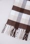 Plaid Patterned Tassel Shawl - 2
