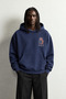 Men's 99 Carpet Pattern Patch Embroidered Hooded Oversize Sweatshirt - 3