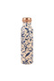 Copper Water Bottle 1 Litre, 99% Pure Copper Bottle with Leakproof Screw Cap, Handmade Marbled Design, Reusable Water Bottle for Home, Office & Travel