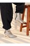 Vienna Silver Wicker Leather Pointed Toe 5 cm Thin Heel Women's Boots Botti̇e