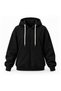 Unisex Trend Oversize Hooded Jacket/Cardigan with a Straight Fit - 2
