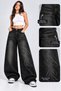 Baggy Angel Stone Embroidered Wide Leg Baggy Jean Pants