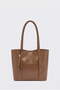 Faux Leather Shoulder Bag with Puppies - 3