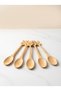 Set of 6 Natural Wooden Rabbit Spoons - Yogurt, Tea, and Dessert Spoons - 2