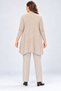 Plus Size Soft Fabric Long Sleeve Cardigan - 3