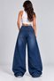 Baggy Angel Stone Embroidered Wide Leg Baggy Jean Pants - 3