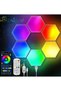 ARNOTEC Hexagon LED Wall Lights 6 Panels, Smart RGB Gaming Lights with Bluetooth App & Remote Contro - 2