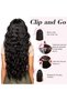 20 3/4 Full Head Curly Wave Clip-In Hair Extensions, 5 Clips, 4.5 Oz - Dark Reddish Brown - 5
