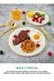 HomarKet 50PCS Gold Plastic Plates, Heavy Duty Disposable Gold Plates with 25 10.25 inch Dinner Plat - 3