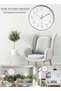 Qiccijoo Wall Clock 12-inch Silent Non-Ticking Round Wall Clocks Battery Operated Easy to Read for L - 5